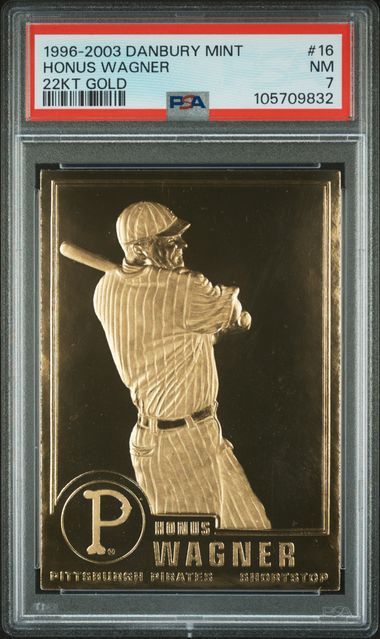 PSA 7 NM - 1996-2003 Danbury Mint Honus Wagner 22KT Gold [105709832]