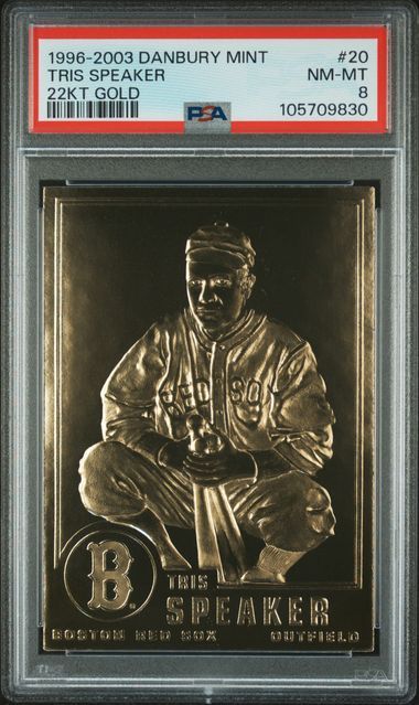 PSA 8 NM-MT - 1996-2003 Danbury Mint Tris Speaker 22KT Gold [105709830]