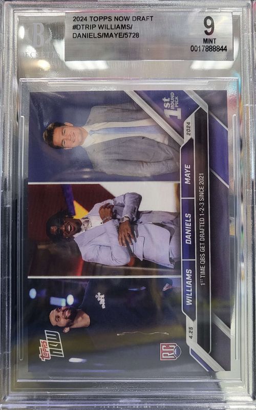Beckett 9 - 2024 Topps Now Draft - Dtrip Williams/Daniels/May (4) [0017888844]