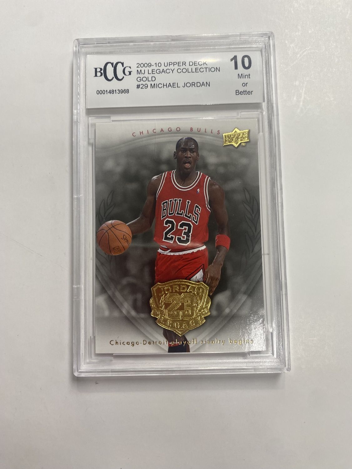 BCCG 10 Mint - 2009-10 Upper Deck MJ Legacy Collection Gold #29 Michael Jordan [000114813968]