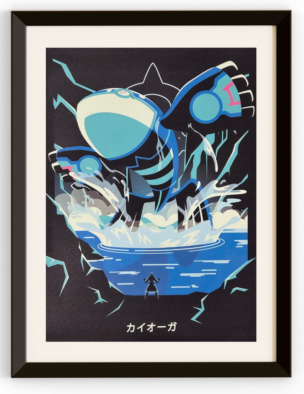 Kyogre Towering as he Jumps out of the Water Canvas Print