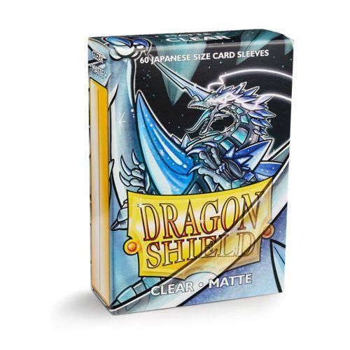 Dragon Shield - Clear - Matte - Japanese Sized Card Sleeves [60 Count]