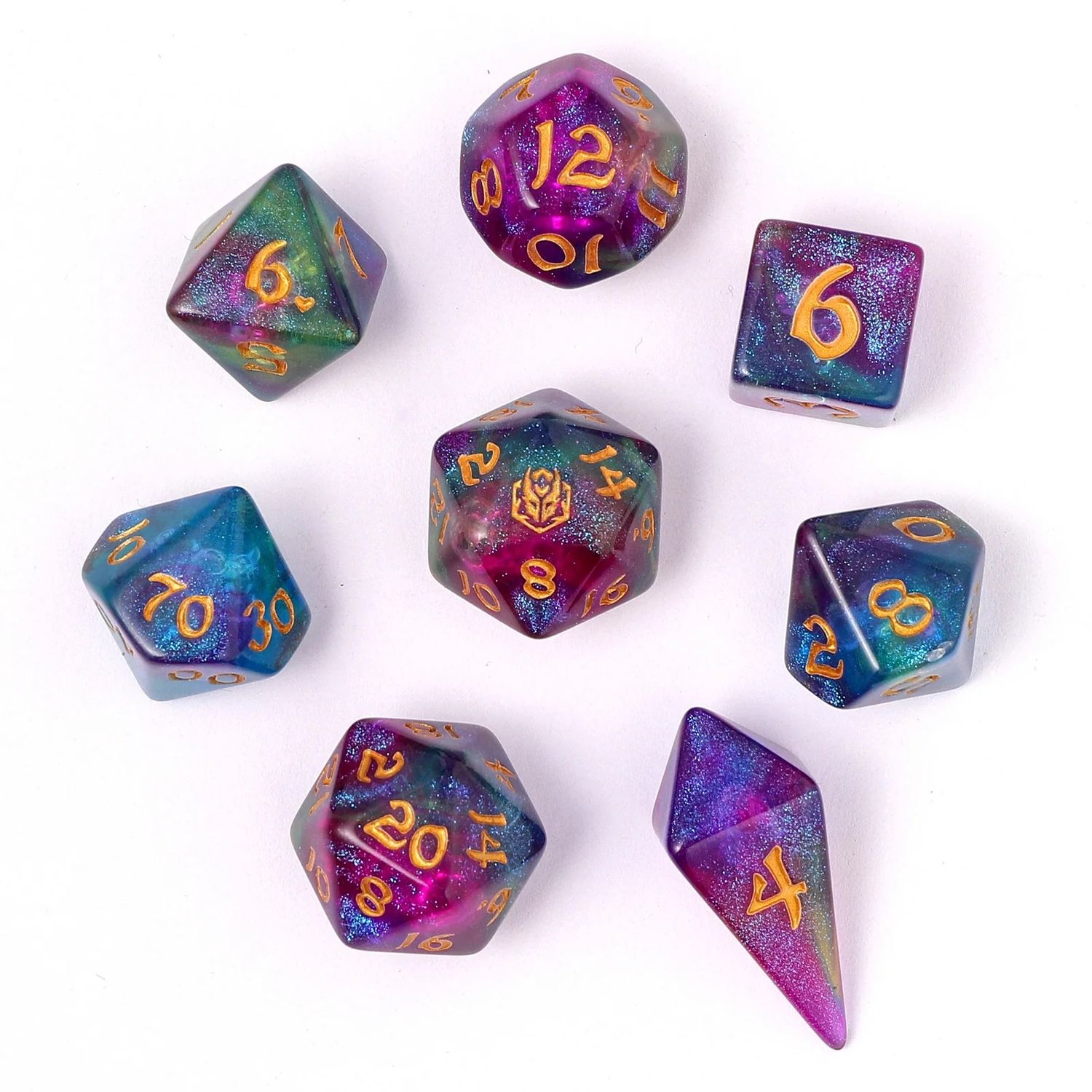 HYMGHO - Siren's Melody 8PCS RPG Dice Set - HY02004