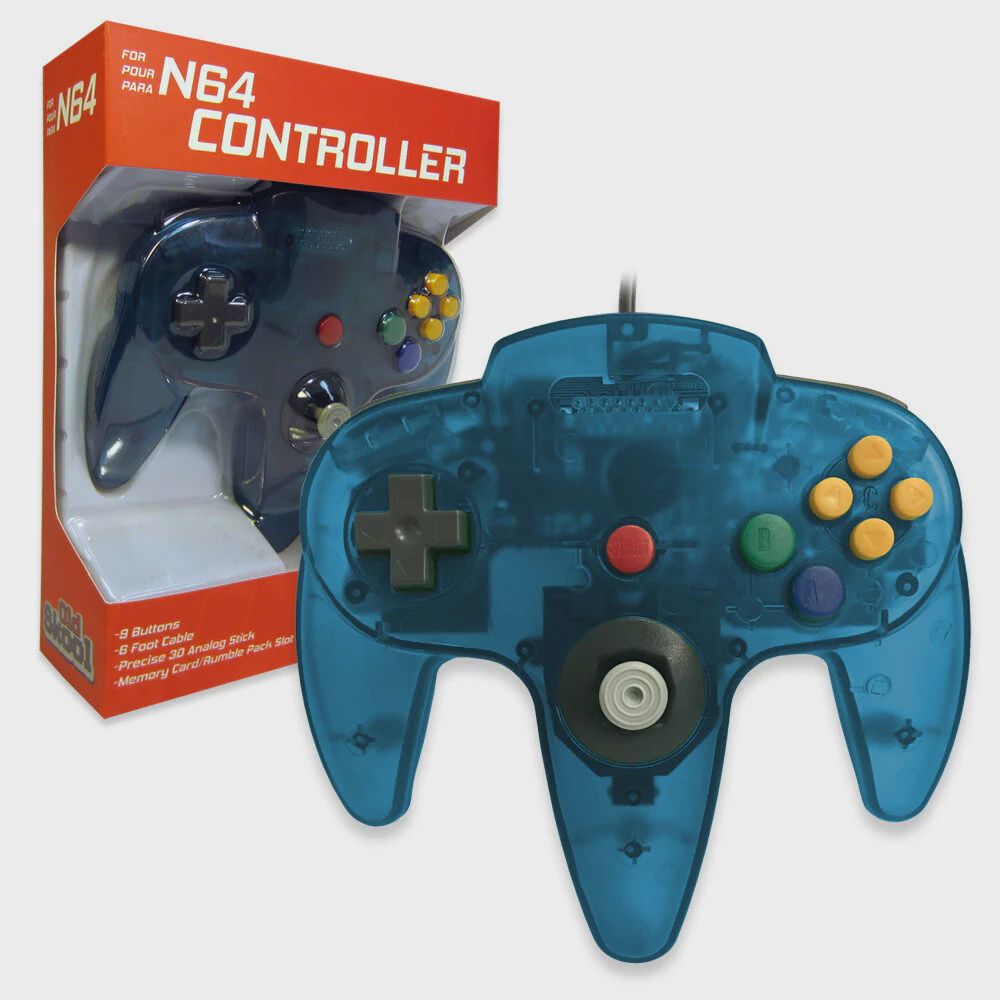 3rd Party - N64 Controller | Turquoise, Condition: New/Sealed