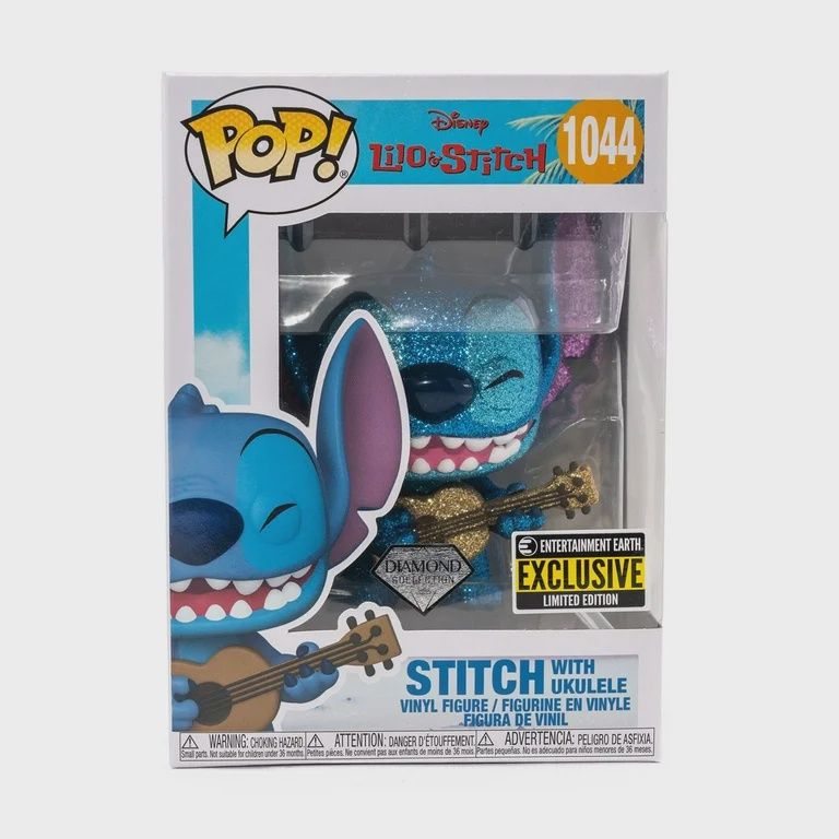 Funko Pop - Stitch with Ukulele 1044 - Entertainment Earth Exclsuive -Diamond Collection