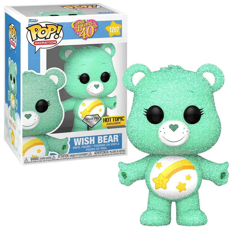 #1207 - Care Bears 40th - Wish Bear [Diamond Collection] - Funko Pop