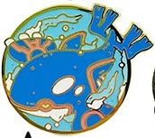 Kyogre Circle Enamel Pin