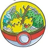 Pikachu Habitat In A Pokeball Enamel Pin