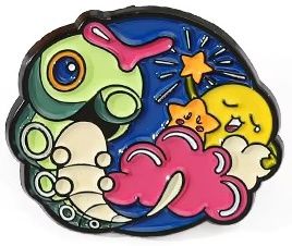 Caterpie Circle Enamel Pin