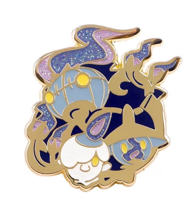 Glitter Litwick Chandelure Evoultion Enamel Pin