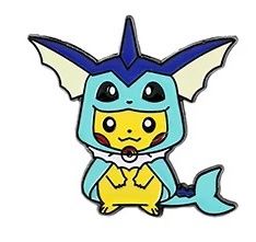 Pikachu Dressed as Vaporeon Enamel Pin