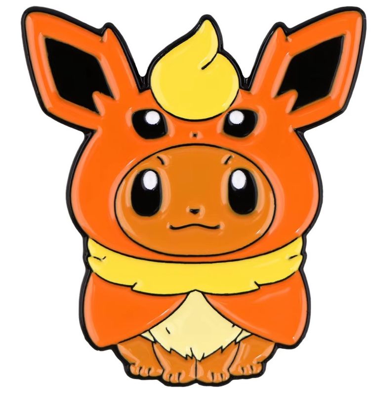 Eevee Dressed as Flareon Enamel Pin