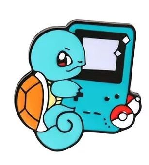 Squirtle With A Gameboy Enamel Pin