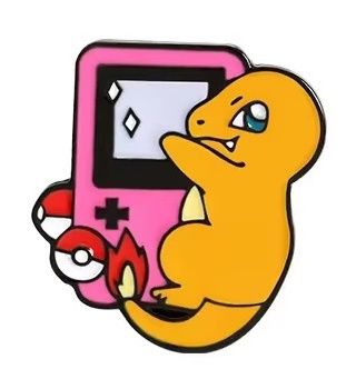 Charmander With A Gameboy Enamel Pin