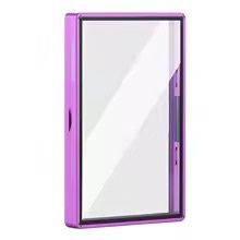 Purple BGS Premium Magnetic Metal Frame Tempered Glass Slab Case