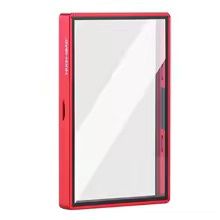 Red PSA Premium Magnetic Metal Frame Tempered Glass Slab Case