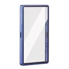 Navy PSA Premium Magnetic Metal Frame Tempered Glass Slab Case