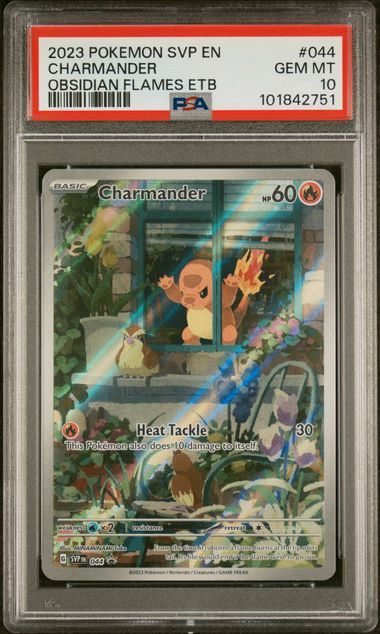 PSA - 10 2023 Pokemon SVP EN Charmander Obsidian Flames ETB #044 [101842751]