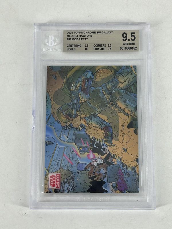 BGS - 9.5 2021 Topps Chrome SW Galaxy Red Refractors #32 Boba Fett [0016666182]