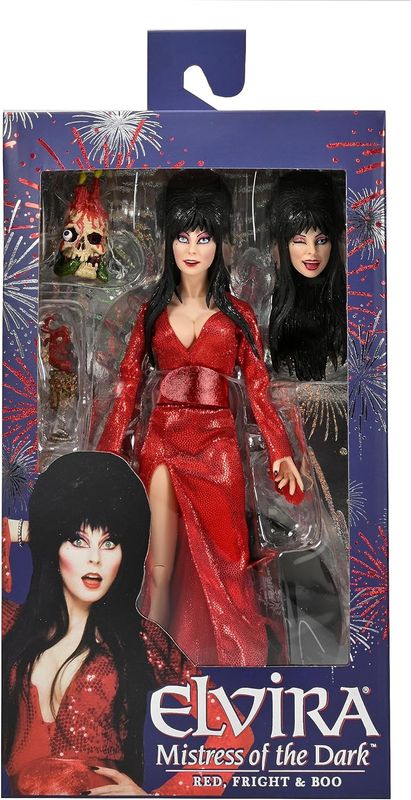 Elvira Mistress of the Dark NECA Figure Red Fright and Blue - Horror Figure