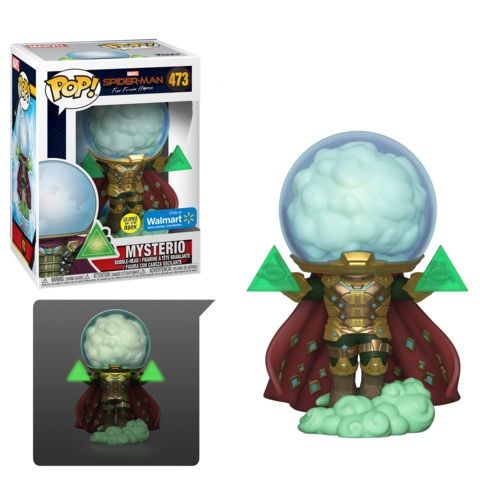 #473 Spider-Man Far From Home - Mystererio [Only at Walmart, Glows in the Dark] - Pop!