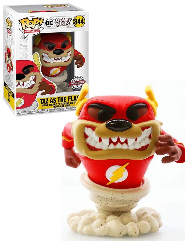 #844 DC/Looney Tunes - Taz as The Flash - FYE Exclusive - Funko Pop!