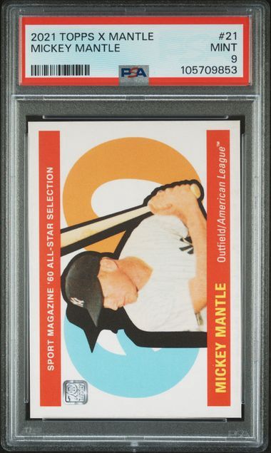 PSA 9 - 2021 Topps X Mantle Mickey Mantle [105709853]
