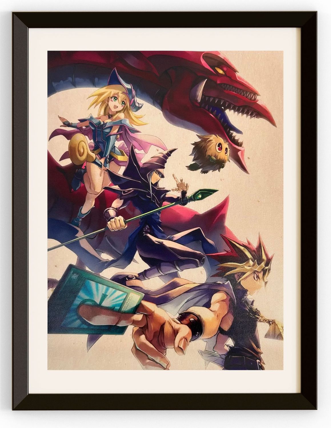 Dark Magician, Dark Magician Girl, Token Slifer The Sky Dragon &amp; Yugi Moto Duel Master Canvas Print