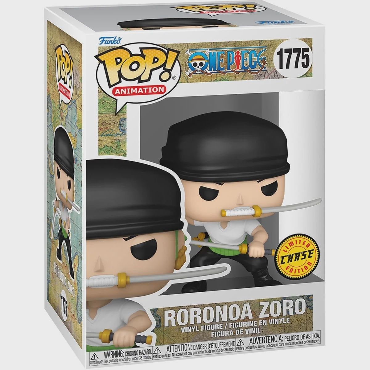 #1775 One Piece - Roronoa Zoro - Limited Chase Edition - Funko Pop!, Condition: CIB