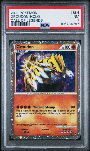 PSA - 7 #SL4 2011 Pokemon Groudon-Holo Call Of The Ledgends (105784797)