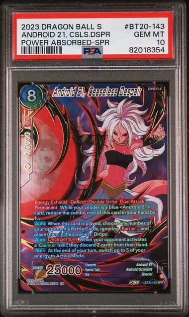PSA 10 - 2023 Dragon Ball S - Android 21, CSLS.DSPR - Power Absorbed-SPR (82018354)