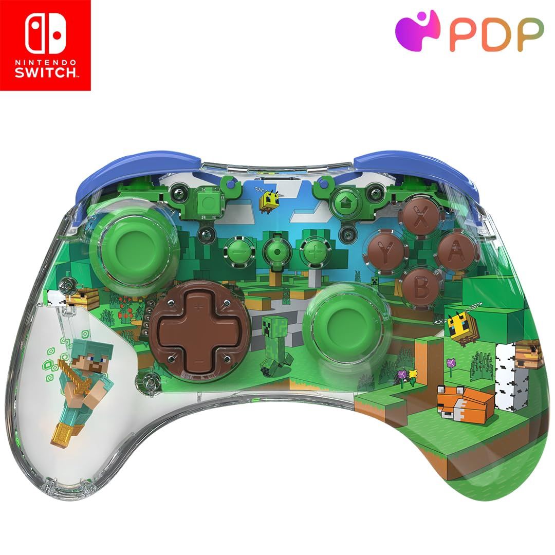 PDP - &quot;REALMz&quot; Minecraft Wireless Controller - Nintendo Switch