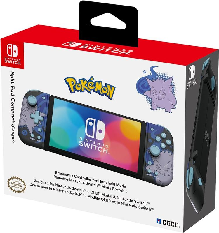 3rd Party - Hori Split Pad Compact (GENGAR) Controller Set - Nintendo Switch