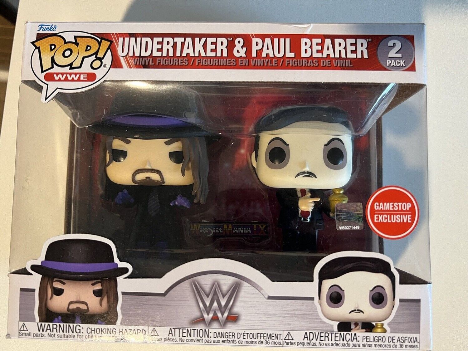 2 Pack - WWE - Undertaker &amp; Paul Bearer - Funko Pop