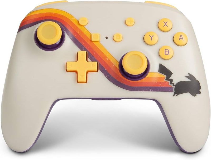 Wireless Controller Nintendo Switch [Pokemon Pikachu Retro] - White - PowerA