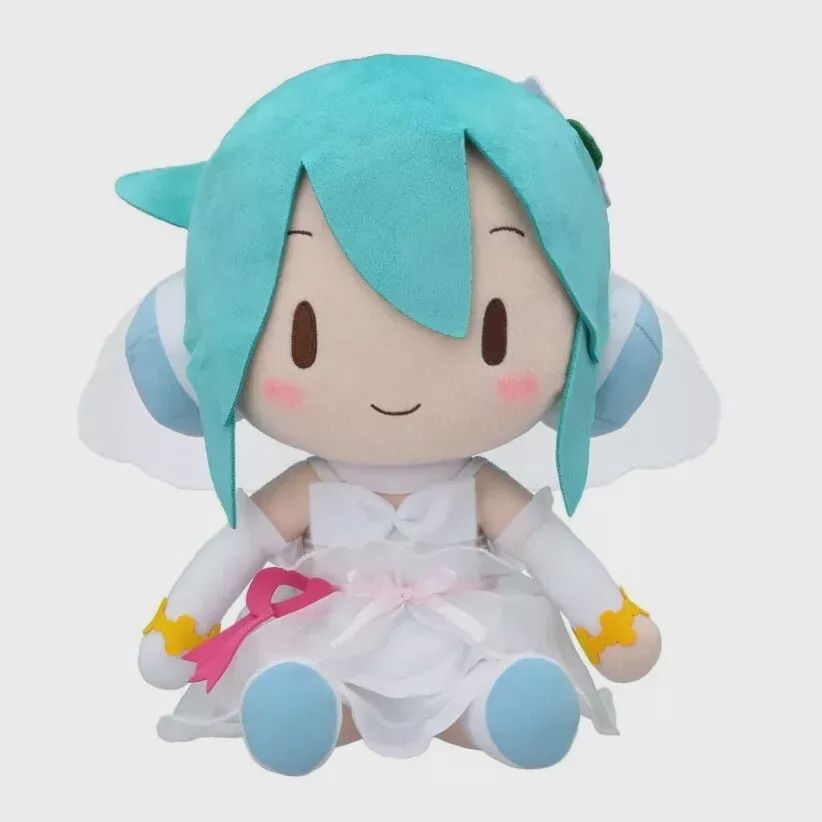 Miku Hatsune White Dress Fuwapuchi - Plush