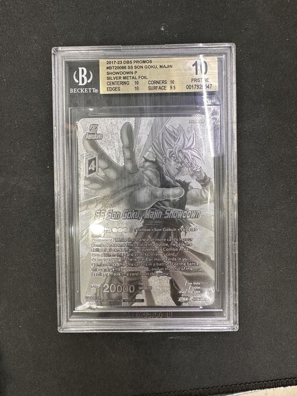 BGS - 10 2017-23 DBS Promos #BT20086 SS Son Goku, Maijn Showdown P SIlver Metal Foil {0017925047]