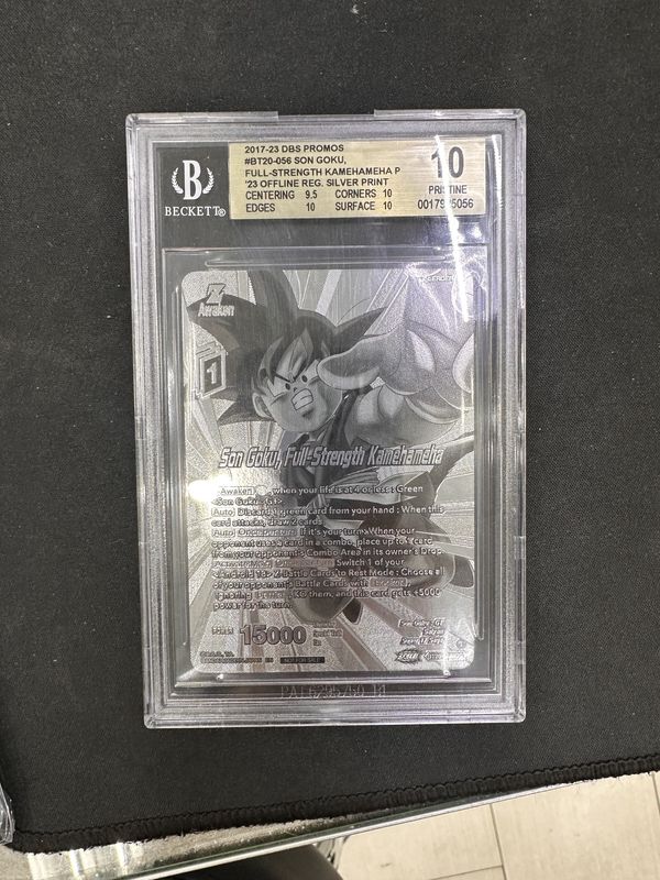 BGS - 10 2017-23 DBS Promos #BT20-056 Son Goku Full Strength Kamehameha P &quot;23 Offline Reg Silver Print [0017925056]