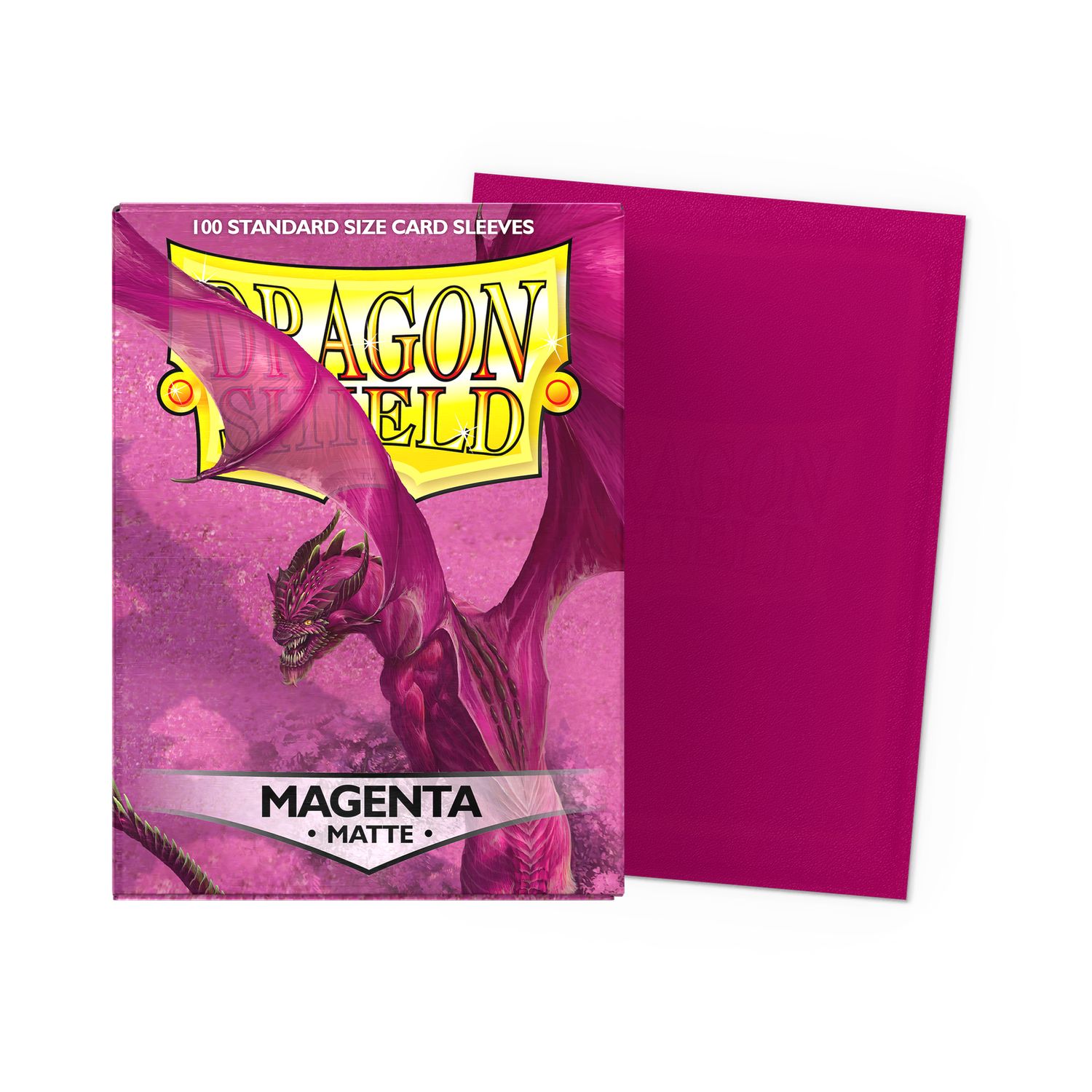 Dragon Shield - Magenta - Matte Standard Sized Card Sleeves [100 Count]