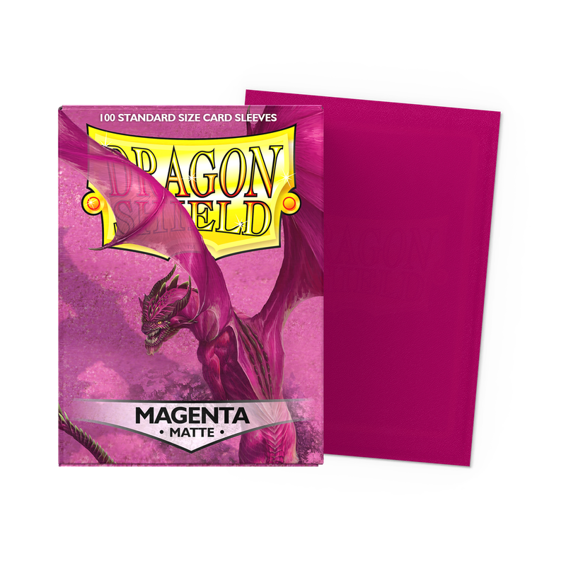 Dragon Shield - Magenta - Matte Standard Sized Card Sleeves [100 Count]