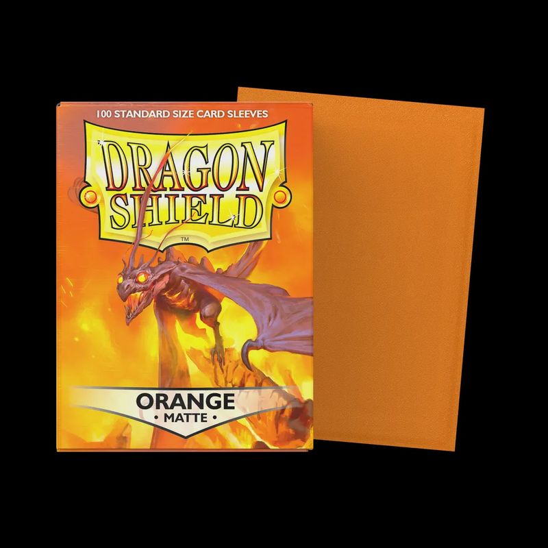 Dragon Shield - Orange - Matte Standard Sized Card Sleeves [100 Count]