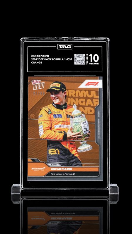 TAG 10 Oscar Piastri 2024 Topps Now Formula 1 Orange (#V1209623