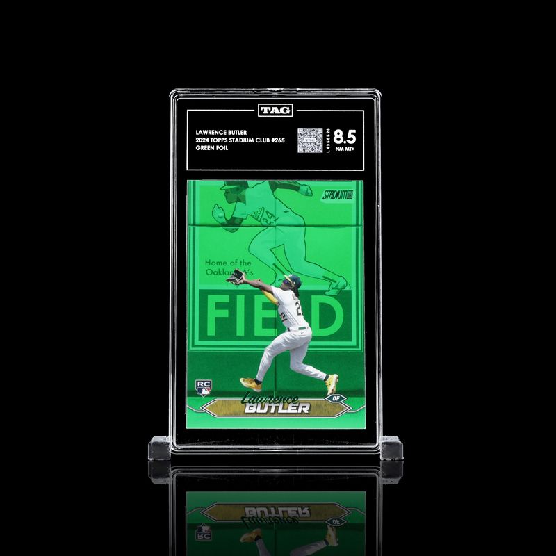 TAG 8.5 - Lawrence Butler 2024 Topps Stadium Club #265 Green Foil (L4356528)
