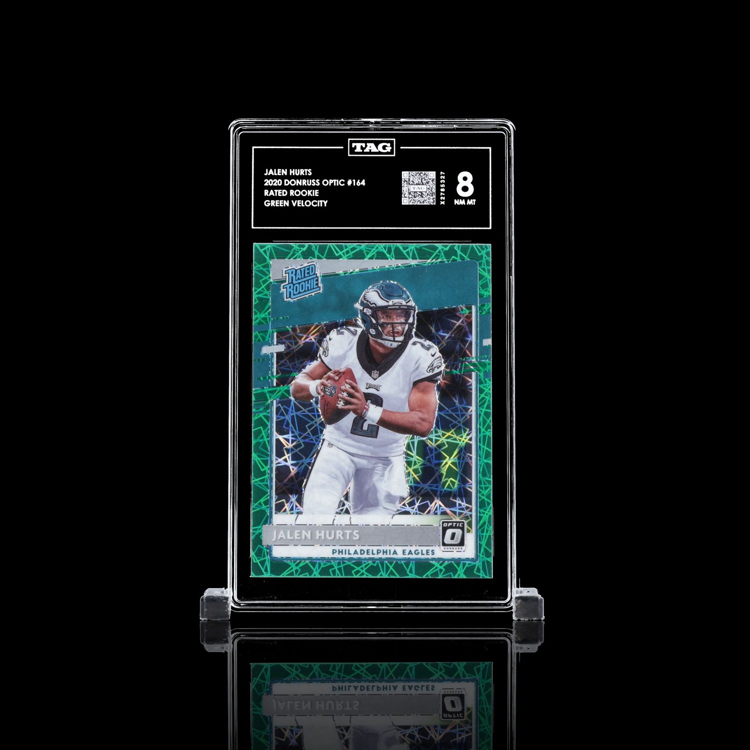 TAG 8 - Jalem Hurts 2020 Donruss Optic #164 Rated Rookie Green Victory (X2785327)