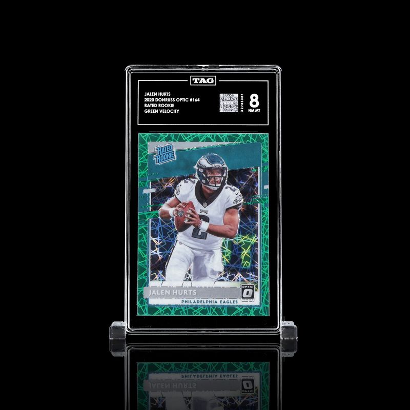 TAG 8 - Jalem Hurts 2020 Donruss Optic #164 Rated Rookie Green Victory (X2785327)