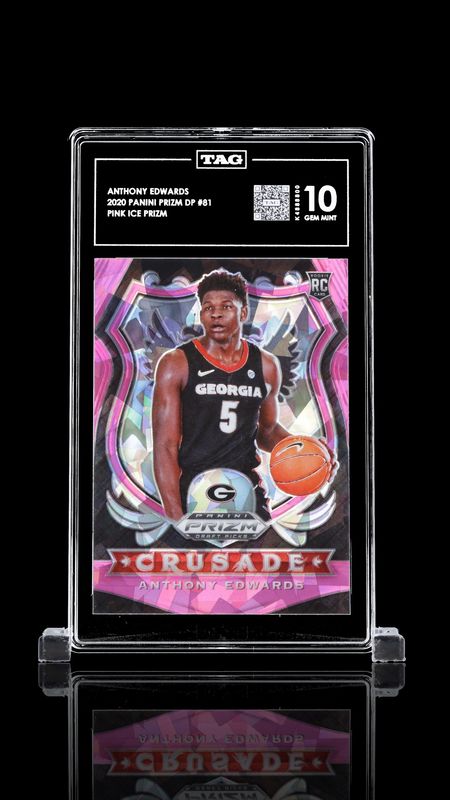 TAG 10 - Anthony Edwards 2020 Panini Prizm Draft Picks - Crusade Rookie Card [K4888800]