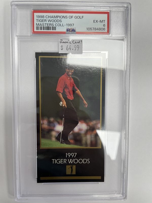 PSA 6 - 1998 Champions of Golf Tiger Woods Rookie (105784806)