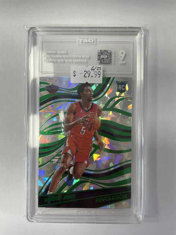 TAG 9 - Herbert Jones 2021 Panini Revolution Chinese New Year Emerald (C2052273)