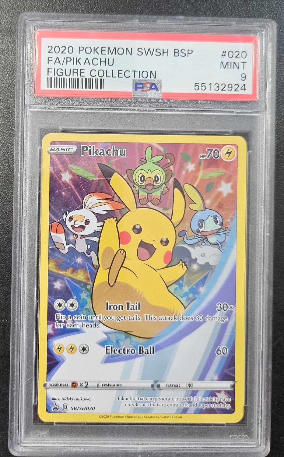 PSA 9 - 2020 Pokemon SWSH BSP FA/Pikachu Figure Collection [55132924]