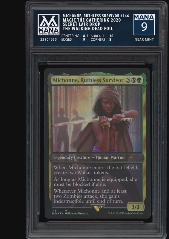 Michonne, Ruthless Survivor - 146 Magic The Gathering 2020  Secret Lair Drop  The Walking Dead Foil